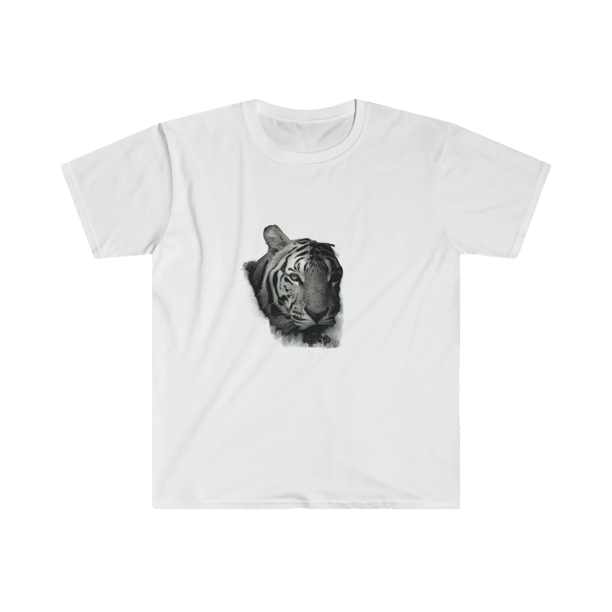 Unisex Tiger Soft Style Tshirt Animal Print Tshirt Etsy UK