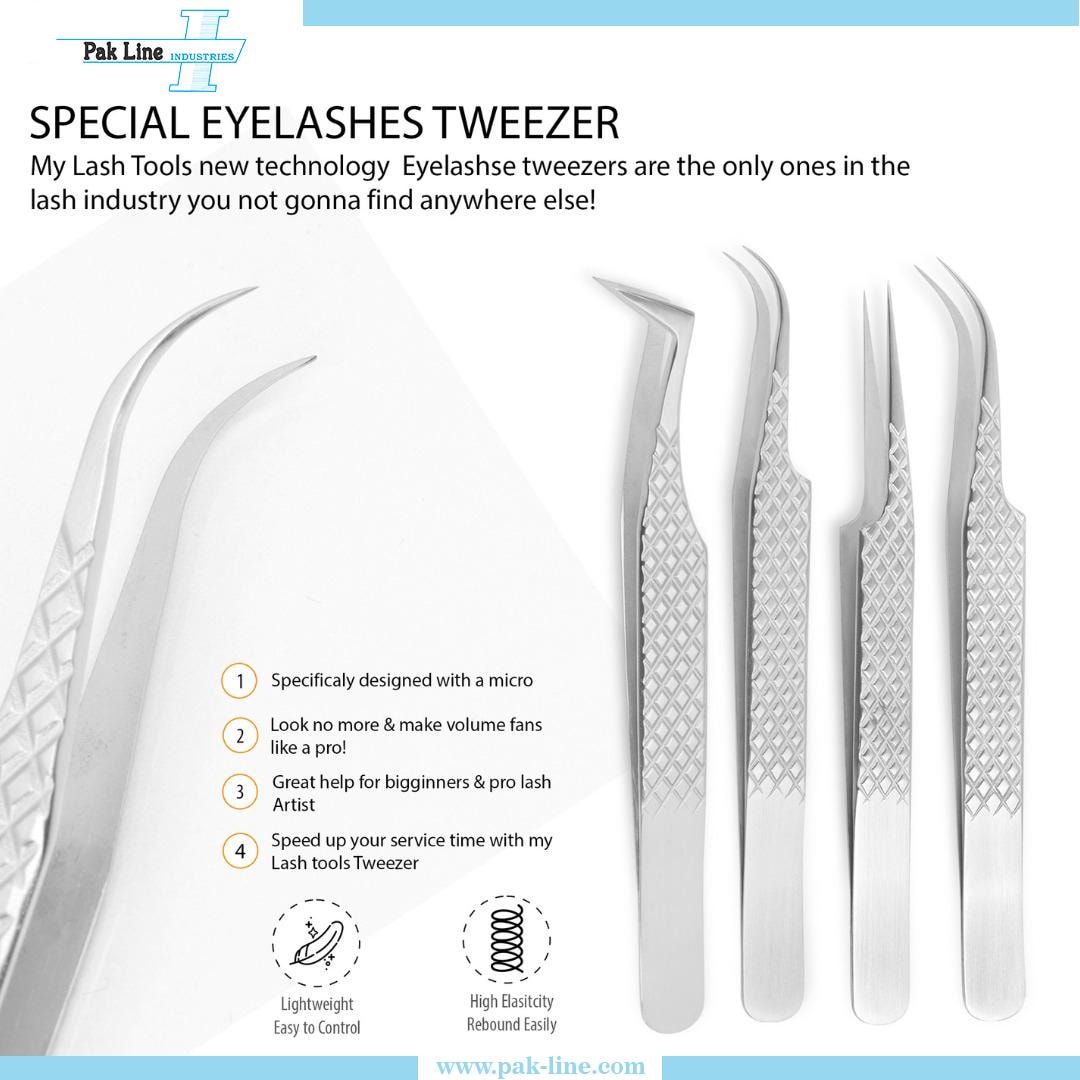 Anti-Static Tweezers ESD 11, High Precision Straight Pointed, Stainless Steel, Black Coating, 14cm For Electronics & Eyelash Extensions