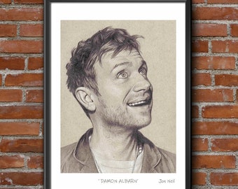 Damon Albarn art print