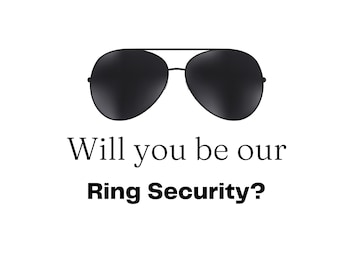 Ring Security Proposal Card Template, Will You Be Our Ring bearer, Ring Bearer Proposal, Editable Instant Download DIY