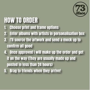 a poster with the words how to order