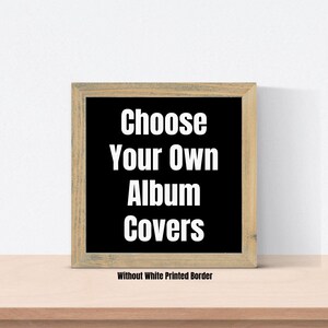 a black and white picture with the words choose your own album covers