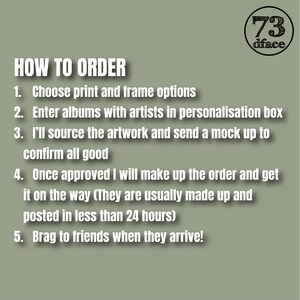 a poster with the words how to order