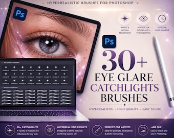 Photoshop Eye Catchlight Brushes: Portrait Photography (Digital Download)