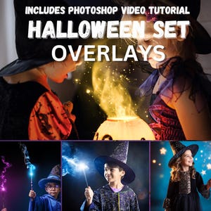 370+ Spooky Halloween Photo Overlays: Magic, Pumpkin, Fog (Digital Download)