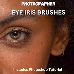 Eye Iris Photoshop brushes for photographers, realistic eye brushes, eye retouching brushes for photoshop, instant digital download
