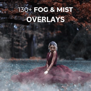 Fog & Smoke Photo Overlays: Halloween Effects, Background Textures (Digital Download)