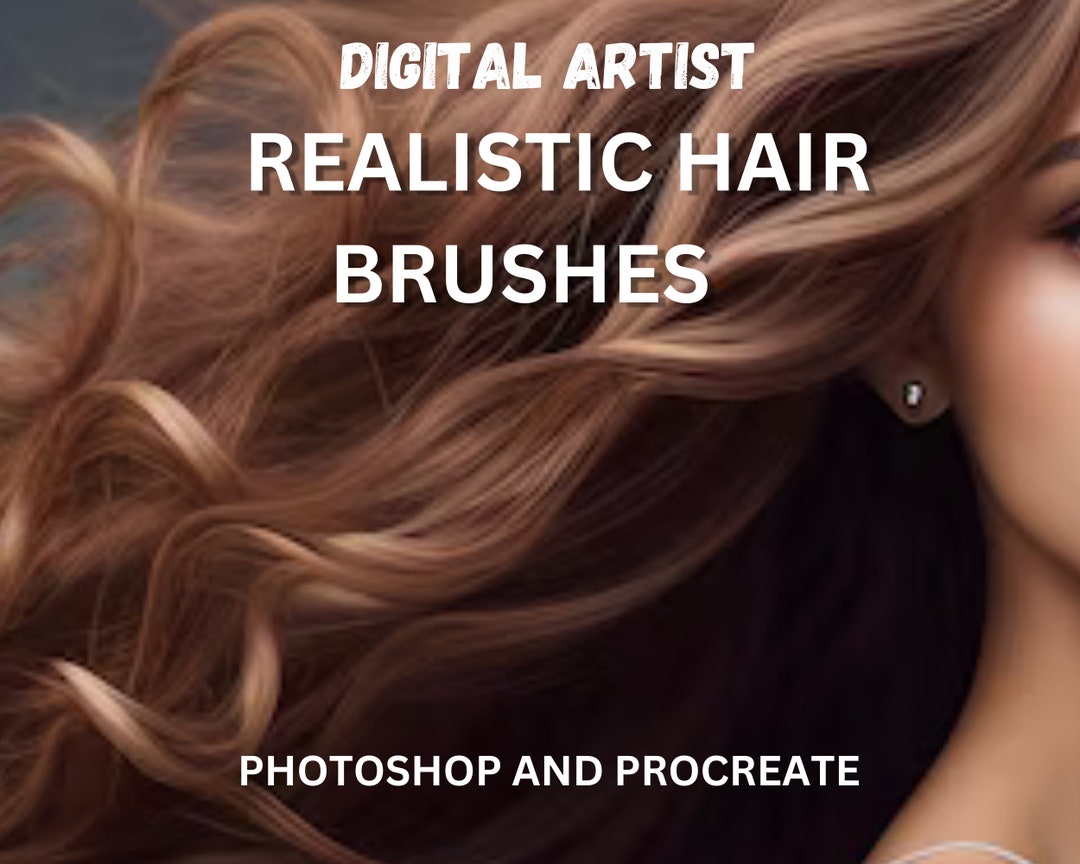 and Procreate Hair Brushes. Instant Digital Download