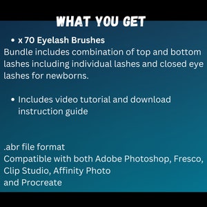 Photoshop eyelashes brushes. Photoshop volume lashes, photoshop brushes eyelashes, hyperrealistic eyelashes, Instant digital download zdjęcie 2