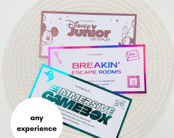 Foiled Experience Voucher | Ticket | Gift Voucher | Surprise Experience | Immersive Experience | Reveal Gift | Christmas Gift