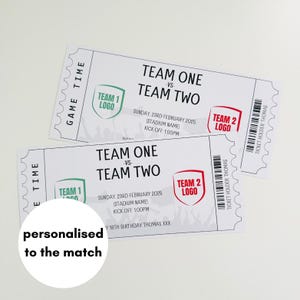 Rugby Ticket | Surprise Gift Voucher | Rugby Gift | Rugby Match | Sports Game | Christmas Gift