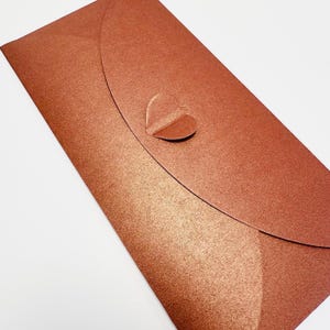 DL Bronze cadeau portefeuille | Enveloppe cadeau | Portefeuille d'argent | Porte-bon d'achat | 22 cm x 11 cm