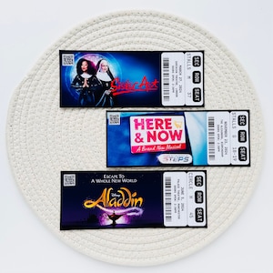 Personalised Theatre Ticket Event Ticket Surprise Voucher Musical Ticket Broadway Souvenir Ticket Memorabilia Theatre Ticket image 5