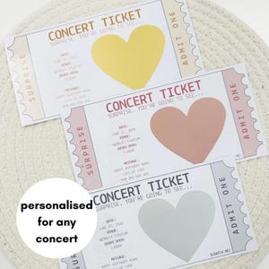 Concert Scratch Reveal | Scratch Reveal Card | Concert Ticket | Artist | Music | Live Show | Ticket Gift | Surprise Voucher | Christmas