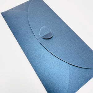 Cartera de regalo DL Navy / Sobre de regalo / Monedero / Porta vales / 22 cm x 11 cm