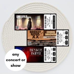 Personalised Event Ticket | Event Ticket | Surprise Voucher | Concert | Comedian | Live Show | Ticket | Memorabilia | Souvenir Ticket