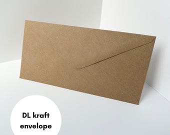 DL Kraft Brown Envelope | 22cm x 11cm