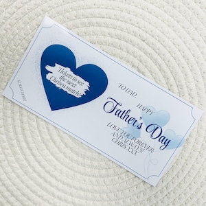 Bon d'achat personnalisé à gratter pour la fête des pères | carte à gratter | Bon surprise | Cadeau fête des pères | Révélation du cadeau
