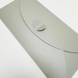 Portefeuille cadeau en argent DL | Enveloppe cadeau | Portefeuille d'argent | Porte-bon d'achat | 22 cm x 11 cm