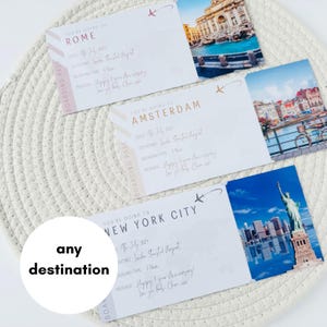 Raspaditas de vacaciones / Tarjeta de embarque / Viaje sorpresa / Vacaciones en casa / Sorpresa navideña / Regalo de cumpleaños / Regalo de Navidad