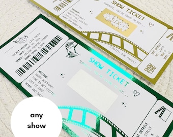Foiled Theater Kratzer Reveal | Rubbelkarte aufdecken Theaterkarte | Spieluhr | Rosenthal | Ticket Geschenk | Überraschungsgutschein | Weihnachtsgeschenk
