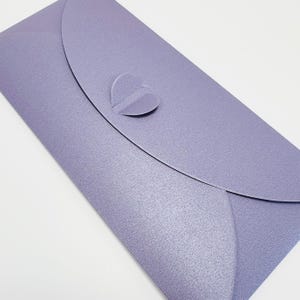 DL violet portefeuille cadeau | Enveloppe cadeau | Portefeuille d'argent | Porte-bon d'achat | 22 cm x 11 cm