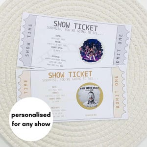 Theatre Scratch Reveal | Scratch Reveal Card | Theatre Ticket | Musical | Broadway | Live Show | Ticket Gift | Surprise Voucher | Christmas