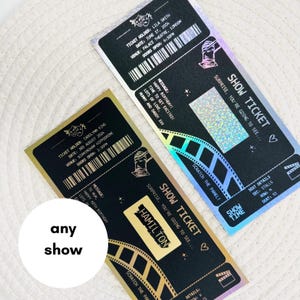 Foiled Theatre Scratch Reveal | Scratch Reveal Card | Theatre Ticket | Musical | Broadway | Ticket Gift | Surprise Voucher | Christmas Gift