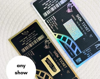 Foiled Theater Kratzer Reveal | Rubbelkarte aufdecken Theaterkarte | Spieluhr | Rosenthal | Ticket Geschenk | Überraschungsgutschein | Weihnachtsgeschenk