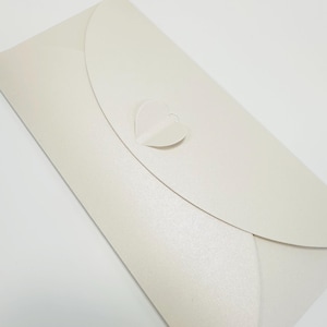 Portefeuille cadeau DL Blush | Enveloppe cadeau | Portefeuille d'argent | Porte-bon d'achat | 22 cm x 11 cm