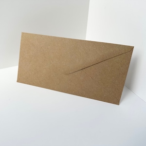 DL Kraft bruine envelop | 22 x 11 cm