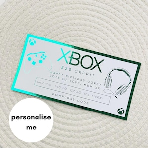 Buono Foiled Gamer / Codice digitale / Compleanno / Buono / Natale / Regalo a sorpresa / Xbox