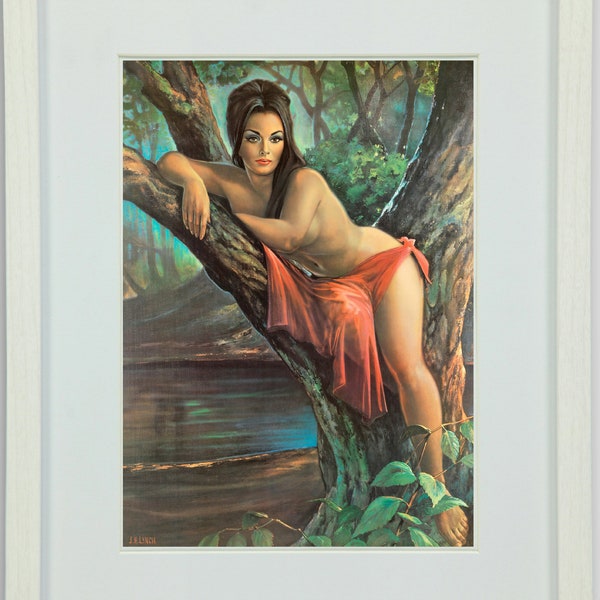 Woodland Goddess by JH Lynch Tretchikoff Era - PRINTABLE Art Poster Print - Instant Digital Download