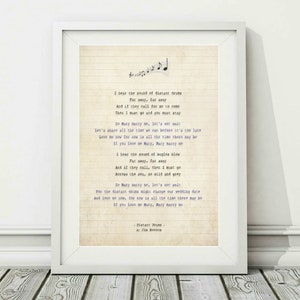 Jim Reeves - Distant Drums - Song Lyric Art Poster Print - Sizes A4 A3