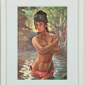 Nymph by JH Lynch Tretchikoff Era - PRINTABLE Art Poster Print - Instant Digital Download