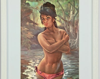 Nymph by JH Lynch Tretchikoff Era - PRINTABLE Art Poster Print - Instant Digital Download