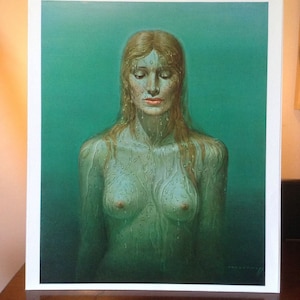 ORIGINAL RARE Tretchikoff Birth Of Venus 1969 - Vintage Kitsch Art Print