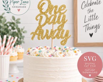 One Day Away Cake Toppers SVG - Instant Download, Wedding Rehearsal Party, Wedding Cake, Bridal shower, Rehearsal dinner