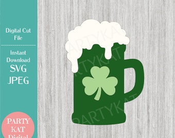 Jarra de cerveza irlandesa, Día de San Patricio, Descarga digital instantánea, Archivos SVG, Día de San Patricio, Camiseta irlandesa, Dicho irlandés