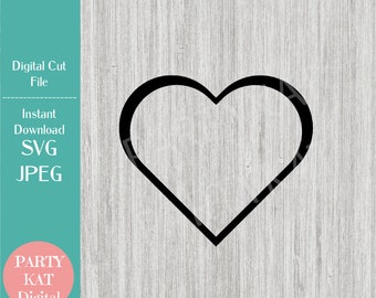 Heart - Instant Digital Download - SVG File - Valentine's Day, Wedding Designs