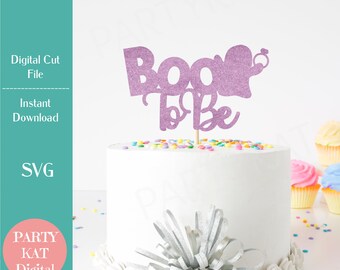 Boo to be Cake Topper SVG File - Engagement Party Cake, Halloween Engagement Party,