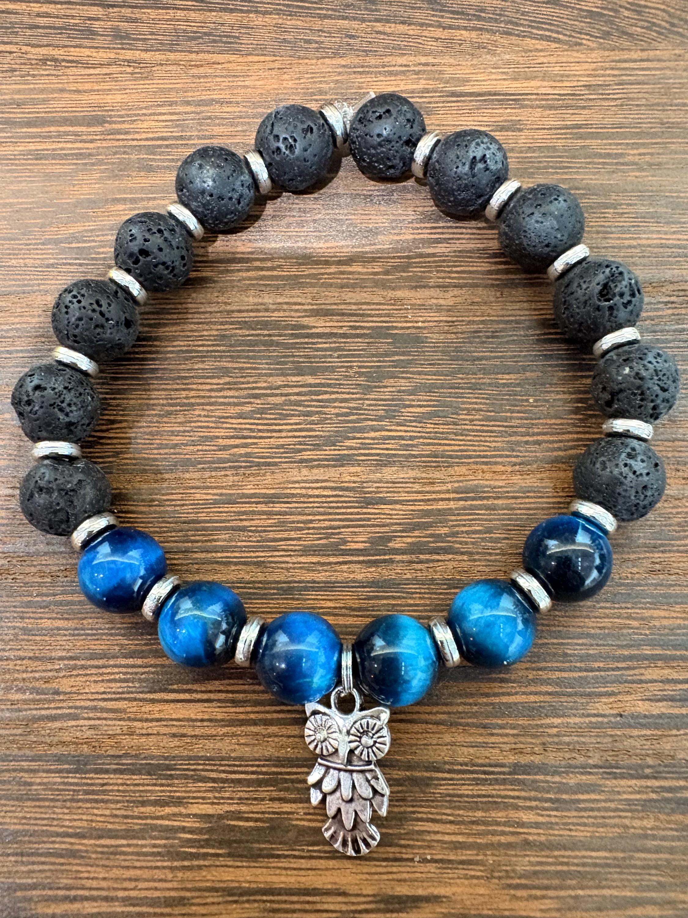 Santa muertes owl bracelet