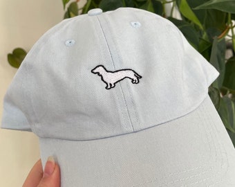 Dachshund Pastel Cap | Sausage Dog Pastel Cap | Pastel Baseball Cap | Embroidered Pastel Cap | Dachshund Embroidered Cap | Gift For Dog Mom