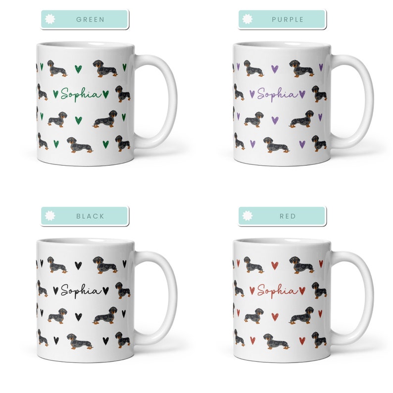 Silver Dapple Dachshund Mug