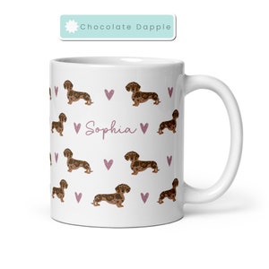 Chocolate Dapple Dachshund Mug