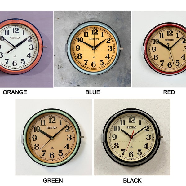 Horloges murales maritimes Seiko, navigation nautique originale, horloge esclave, horloge analogique, horloge de bateau, horloge à quartz heure marine, fabrication japonaise