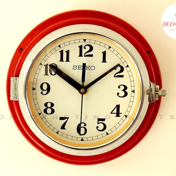 Small Nautical Wall Clock Etsy