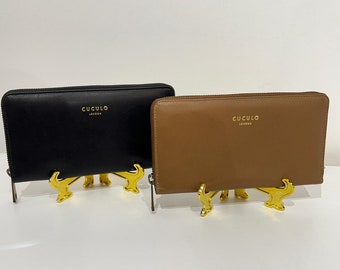 Cartera de cuero real / Monedero de cuero real / Monedero con cremallera / Monedero con cremallera / Monedero con soporte para teléfono / Monedero de mujer / Monedero de mujer / Regalo para ella / Regalo