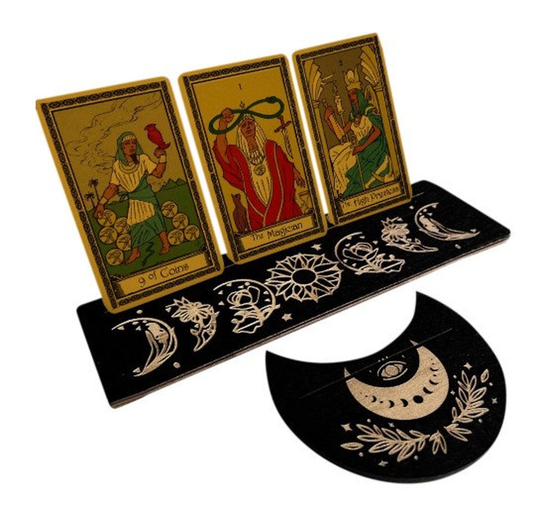 Wooden Tarot Card Display Stand Tarot Holder Tarot Display Etsy