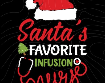 サンタのお気に入りの看護師 SVG、クリスマス スクワッド SVG、クリスマス SVG、サンタ スクワッド、看護師 SVG、サンタクロース SVG、クリスマス シャツ SVG ファイル (Cricut 用)